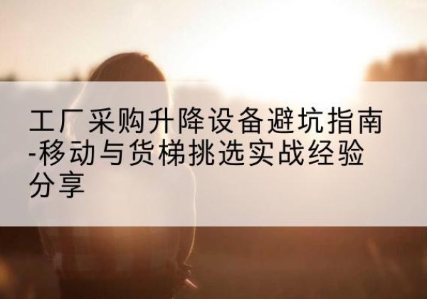 海宁移动式升降机怎么选-工厂采购升降设备避坑指南-移动与货梯挑选实战经验分享